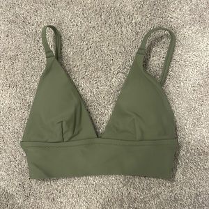 Aerie green bikini top, size xxs